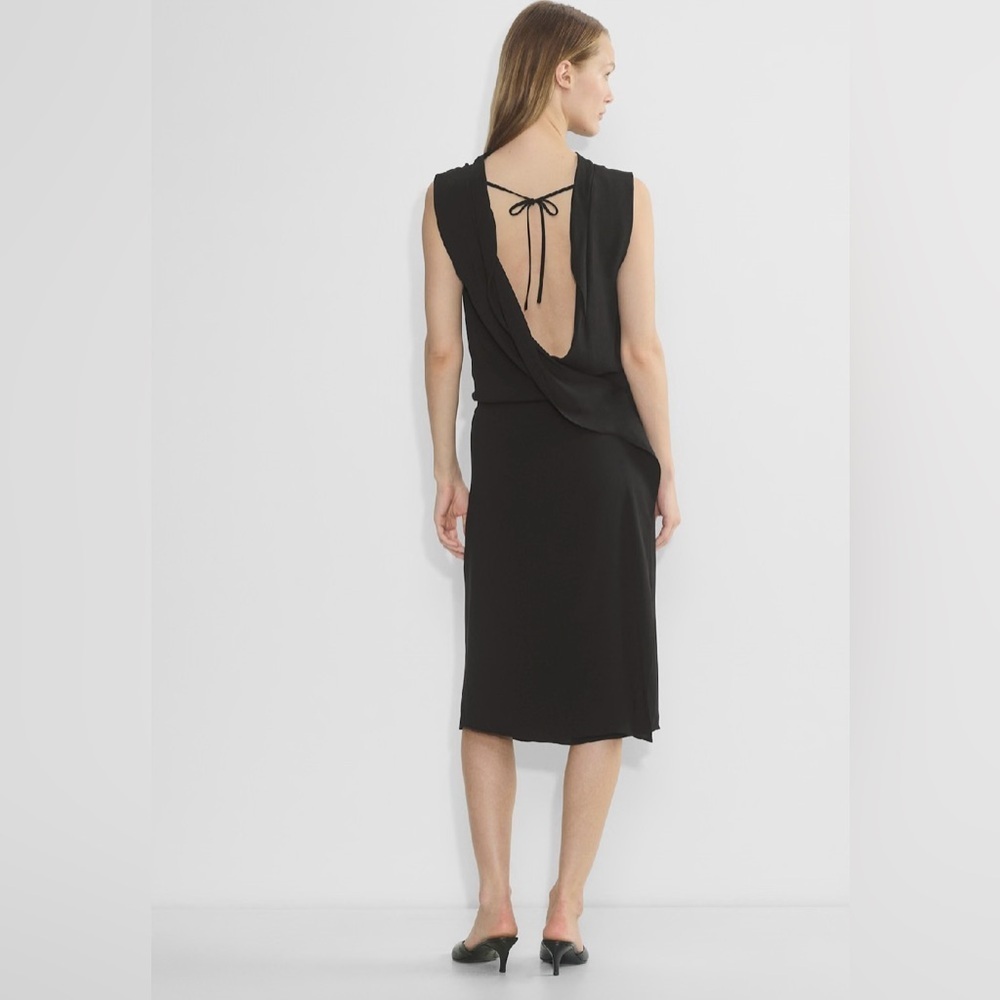 NWT Aritzia Wilfred Colette Dress M black - Picture 4 of 9
